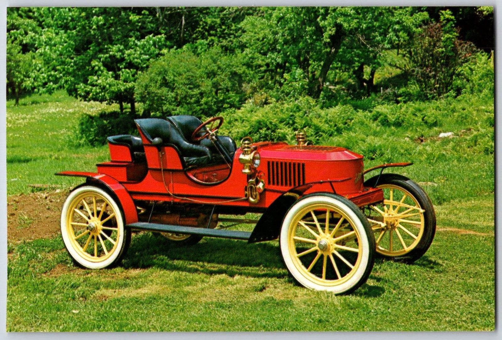 1908 STANLEY 30 H.P. Model K Steam Semi-Racer Vintage Postcard