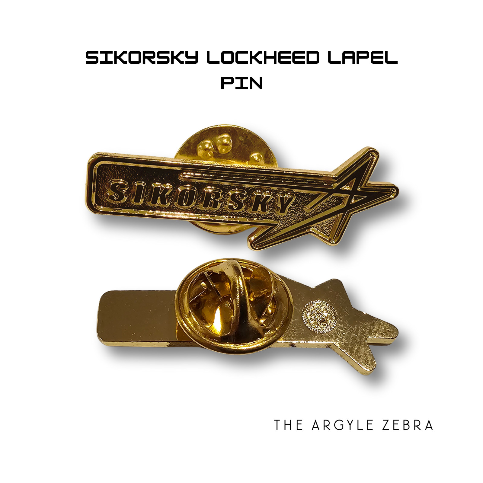 Rare Sikorsky Lockheed Martin Die Struck Soft Enamel Lapel Pin Aviation Badge