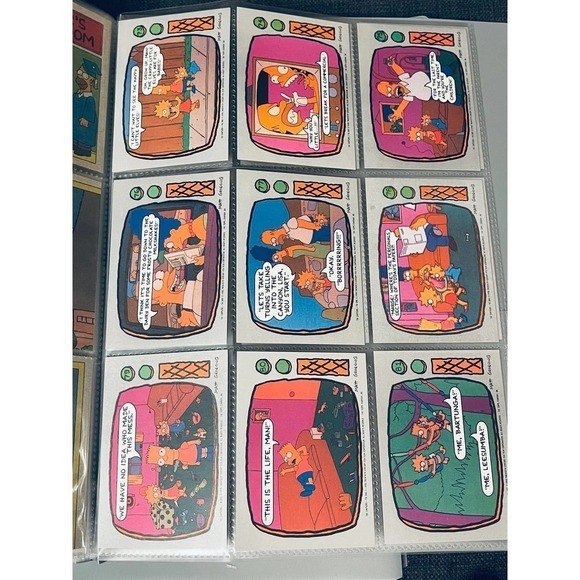 1990 Topps The Simpsons Series 1 Complete Base Card Set 1-88 Nm/M