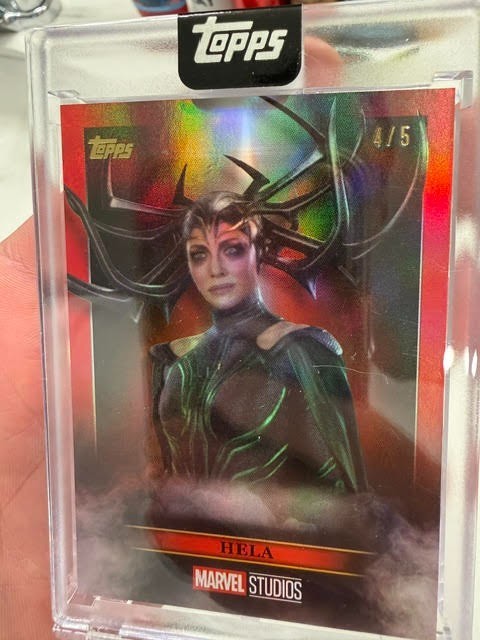2025 Topps Marvel The Collector Hela Red 4/5 V-17 Villainy Cate Blanchett SSP