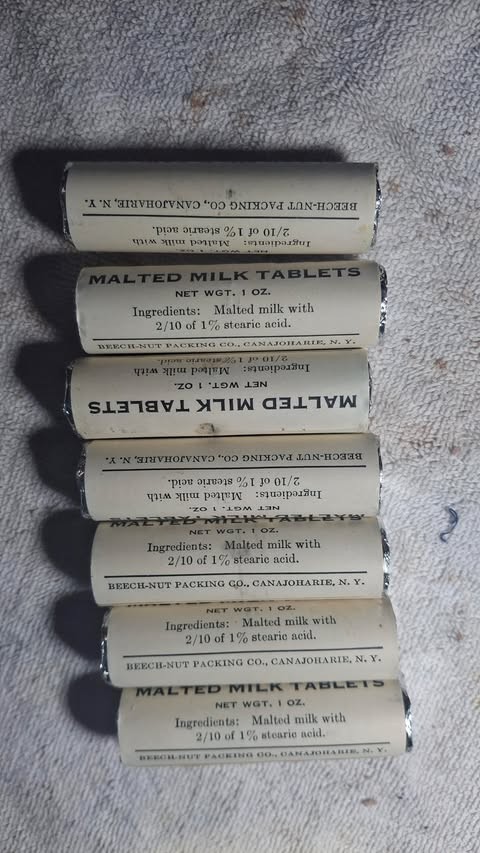 1945 Perfect Malted Milk Tablets Vintage Ration