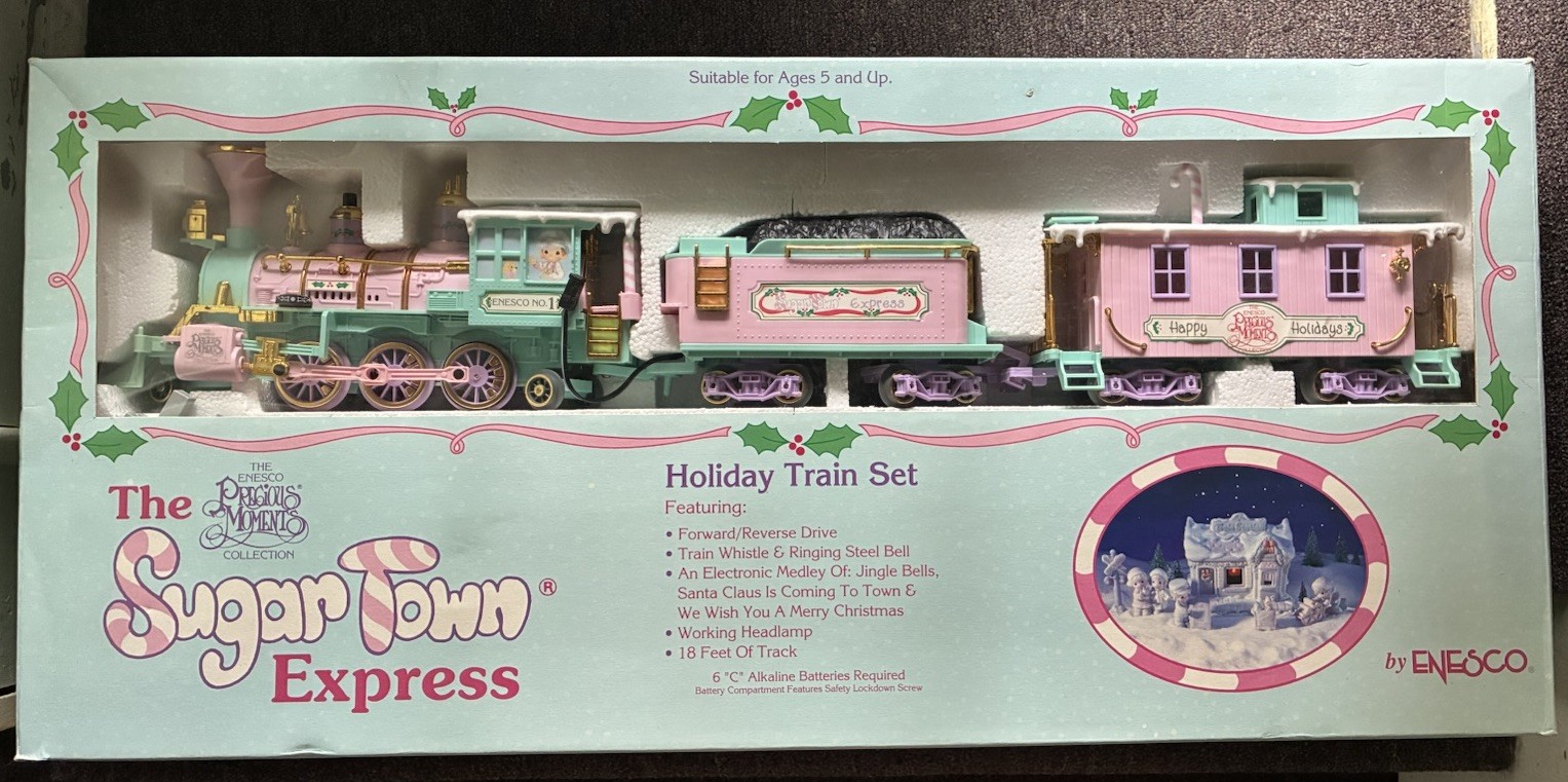 The Sugar Town Express Holiday Train Set 1996 By Enesco Original Box