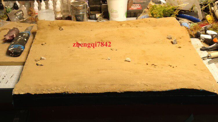 Figure Model 40 * 40cm Miniature Desert Scene Handmade Artifact Platform Scene