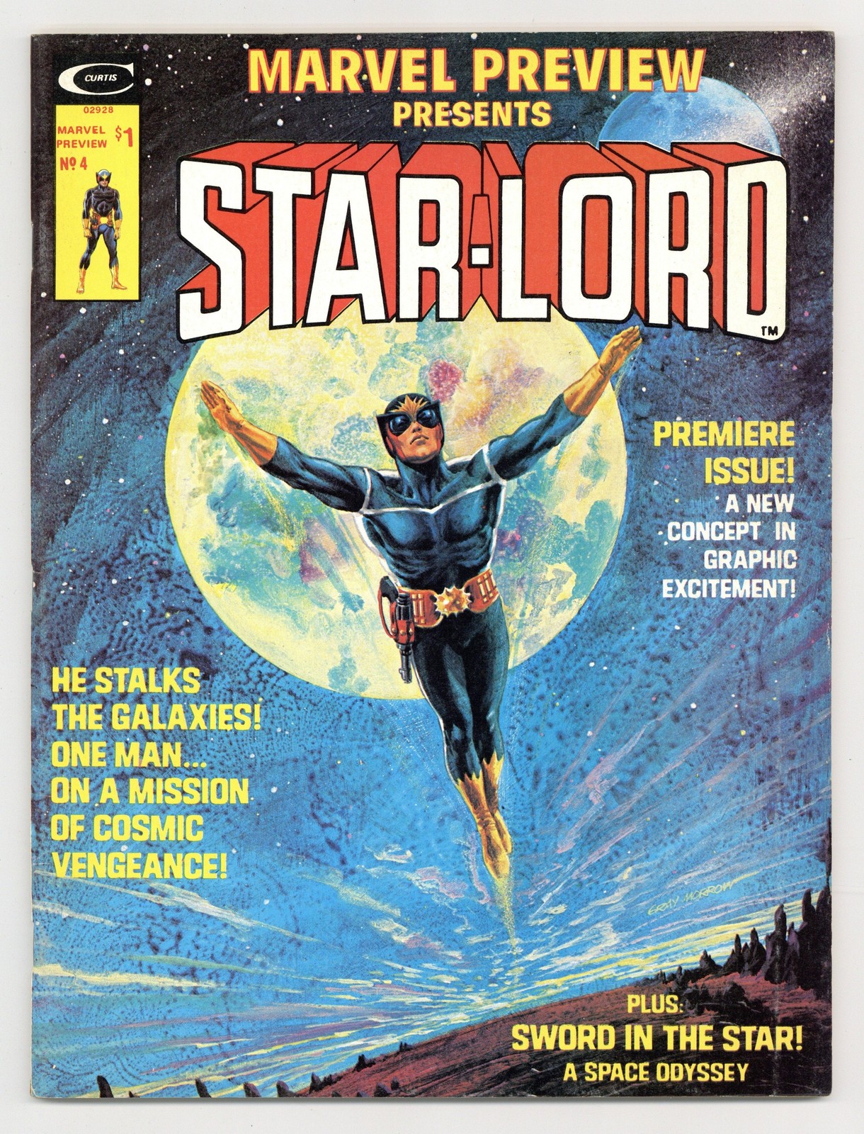 Marvel Preview #4 VG/FN 5.0 1976 1st app. and origin Star-Lord