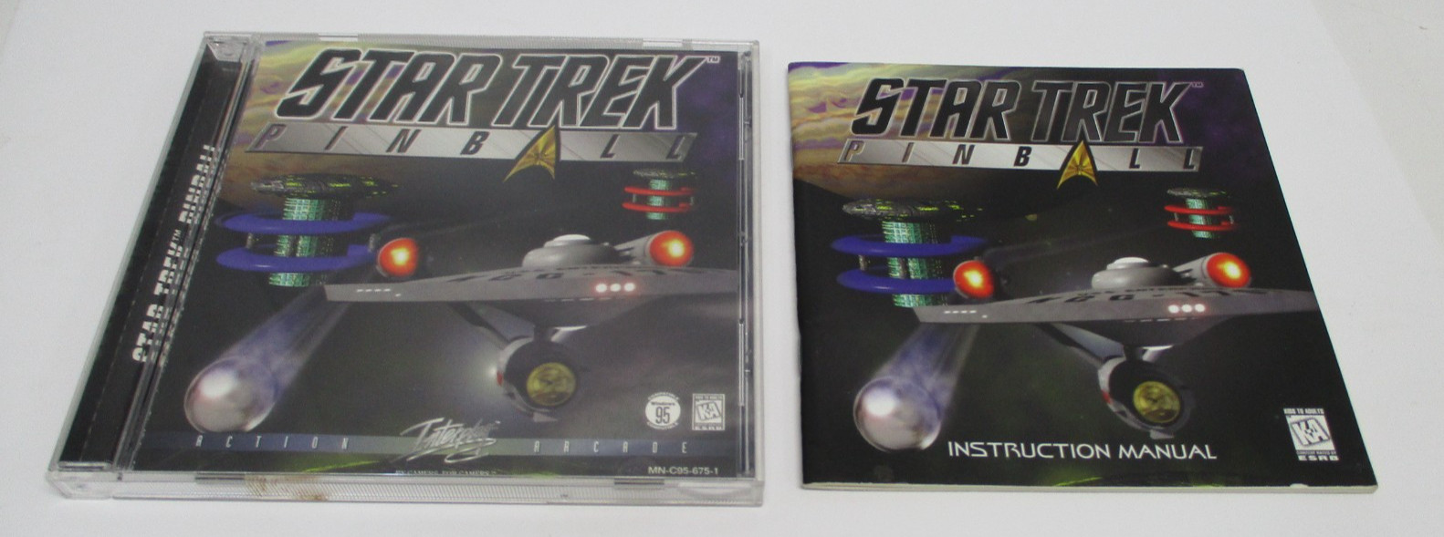 1997 STAR TREK Pinball INTERPLAY Computer Game w/ INSTRUCTIONS CM5376