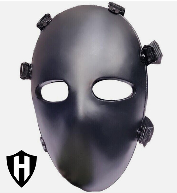 Level IIIA 3A Ballistic Mask, made with Kevlar  - .357 test - video - 150+ sold