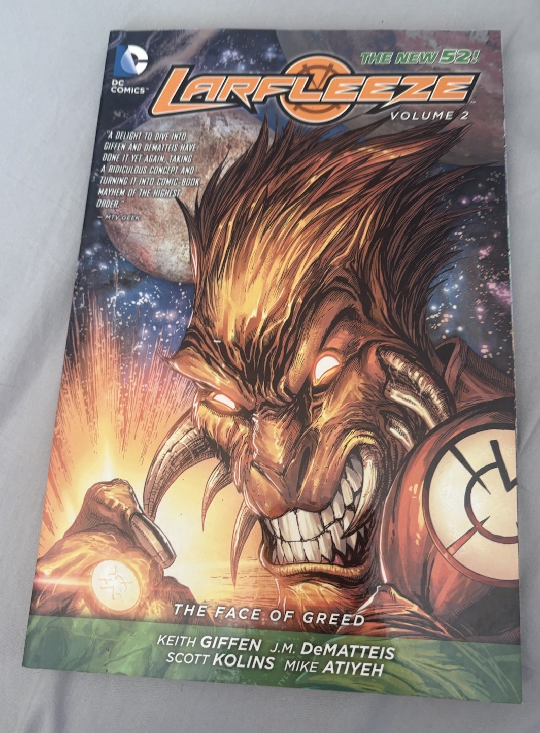 Larfleeze Vol 2 The Face Of Greed TPB DC Comics Green Lantern Keith Giffen