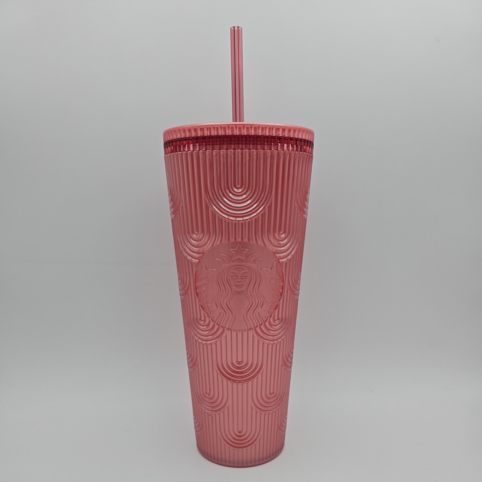 Starbucks 2023 Limited Edition Shimmer Pink Mermaid Tumbler 24oz Venti NWT