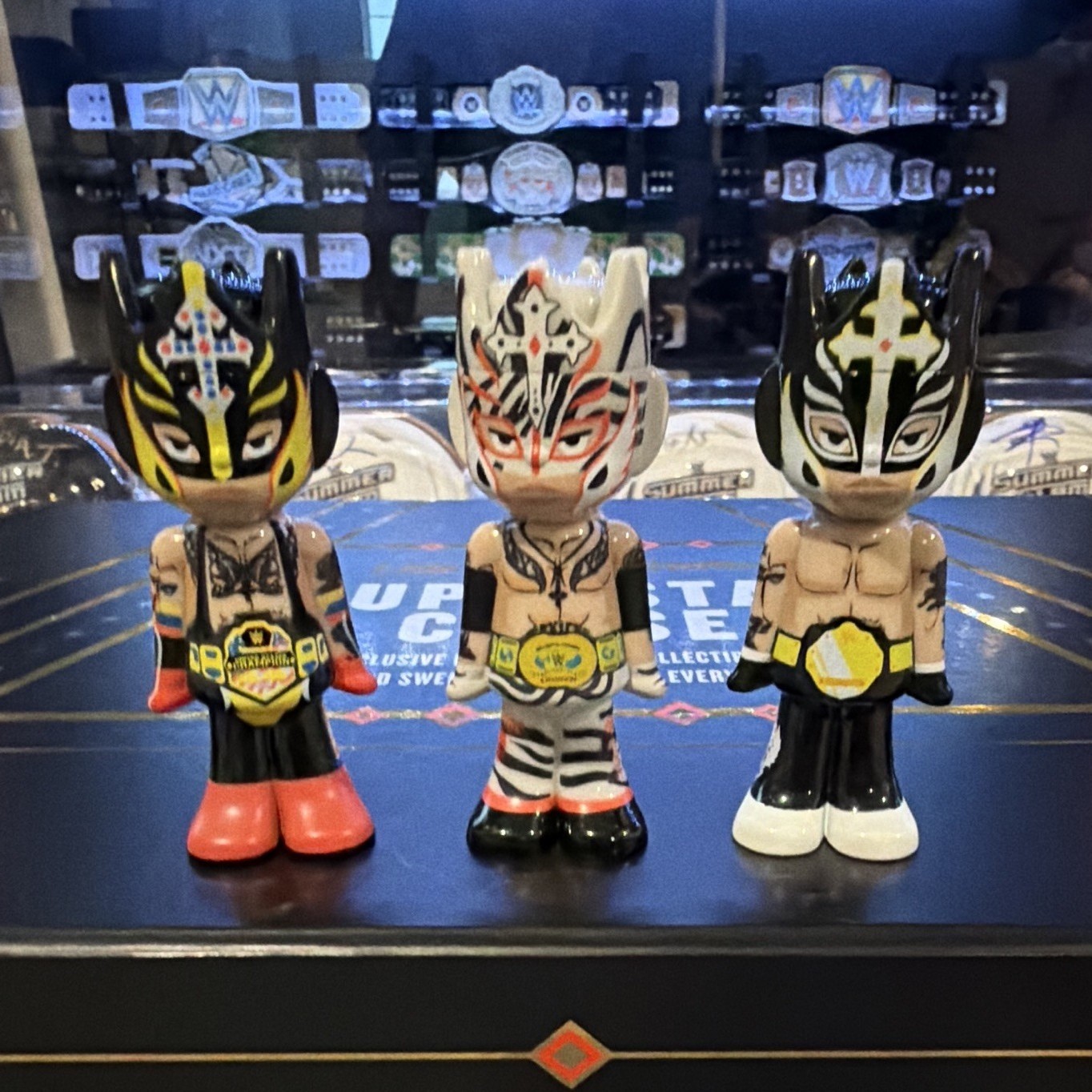 WWE Superstar Chase Lids Exclusive Ghostwrite Rey Mysterio Championship base set