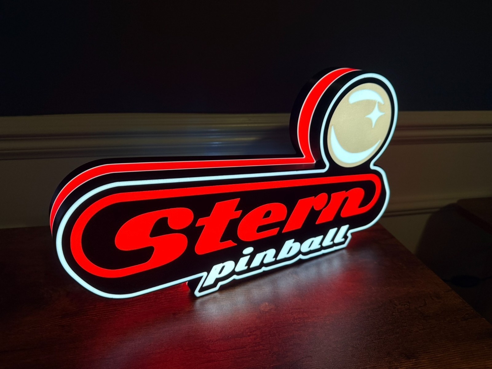LARGE Lighted Stern Pinball Sign 15