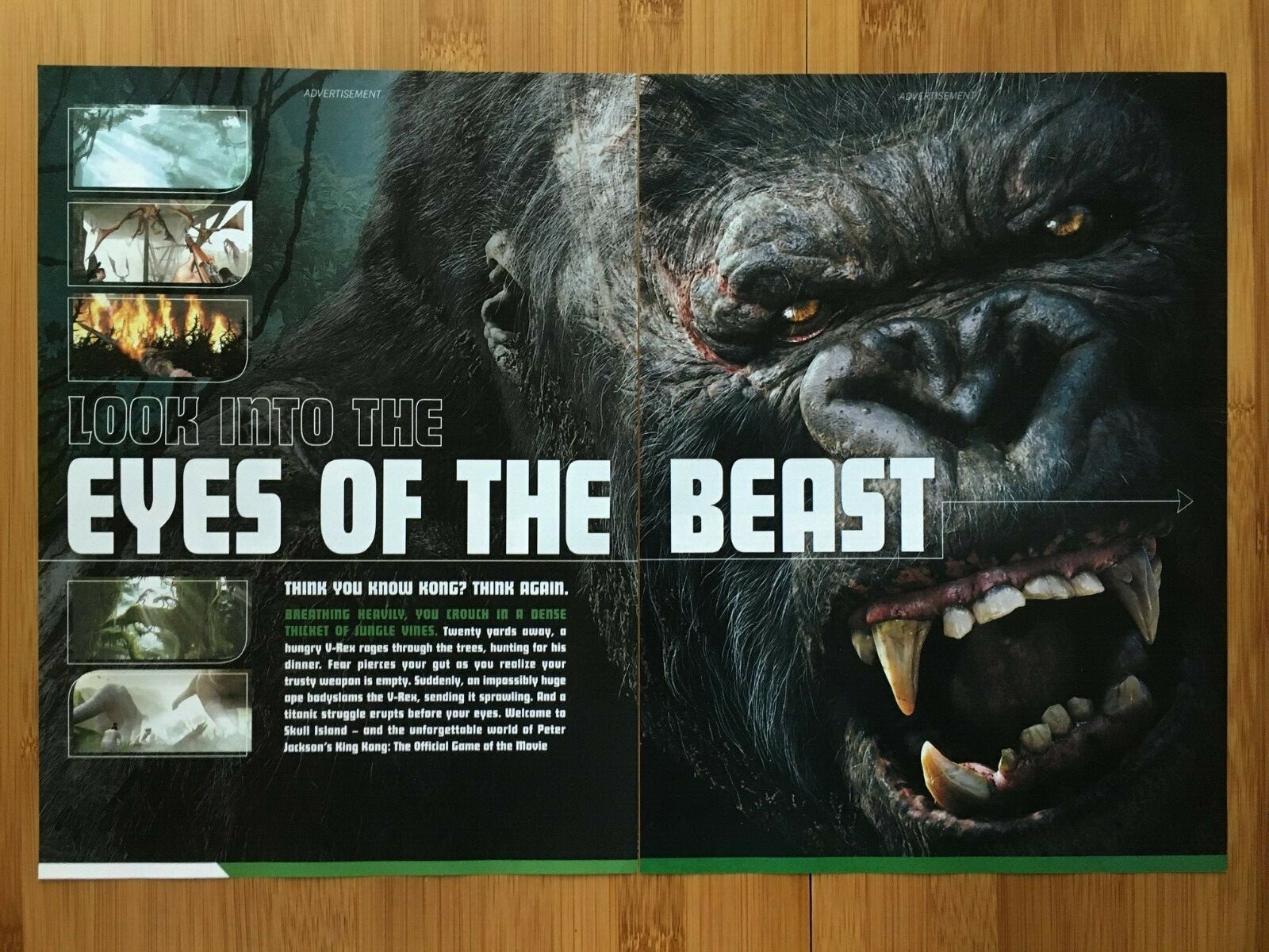 2005 Peter Jackson's King Kong Xbox 360 PS2 GCN Print Ad/Poster Official Pop Art