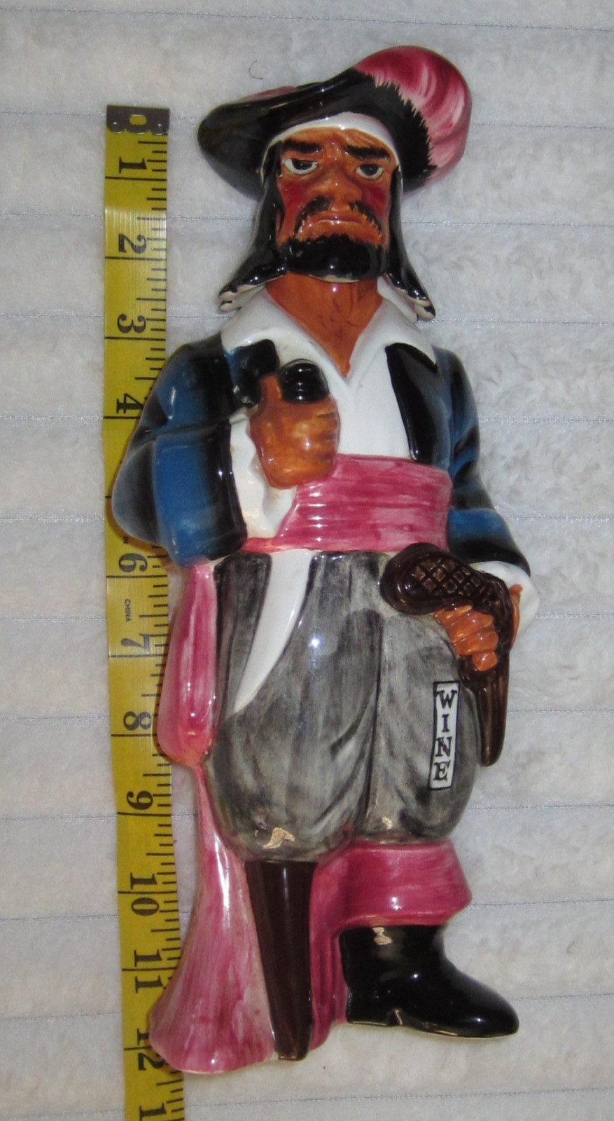 Vintage Captain Kid Decanter, 1960 Japan, Ceramic