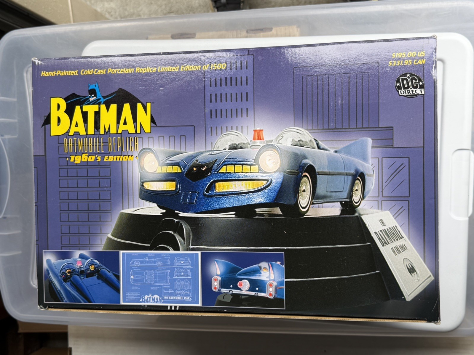 DC Direct Batman Batmobile Replica 1960\'s Edition Limited Edition - Never open