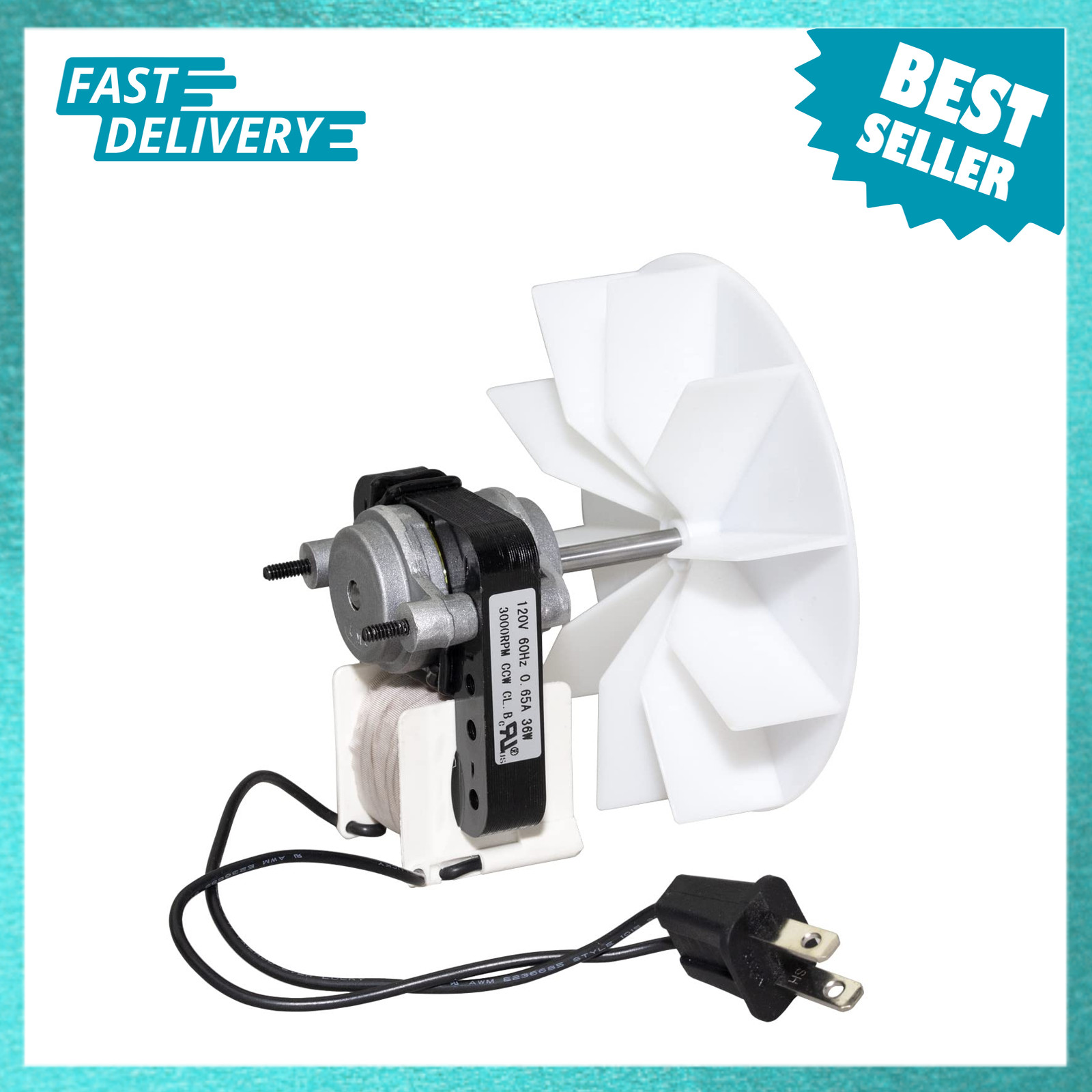 Universal bathroom vent fan motor kit 50CFM 120V Replacement for NuTone Broan