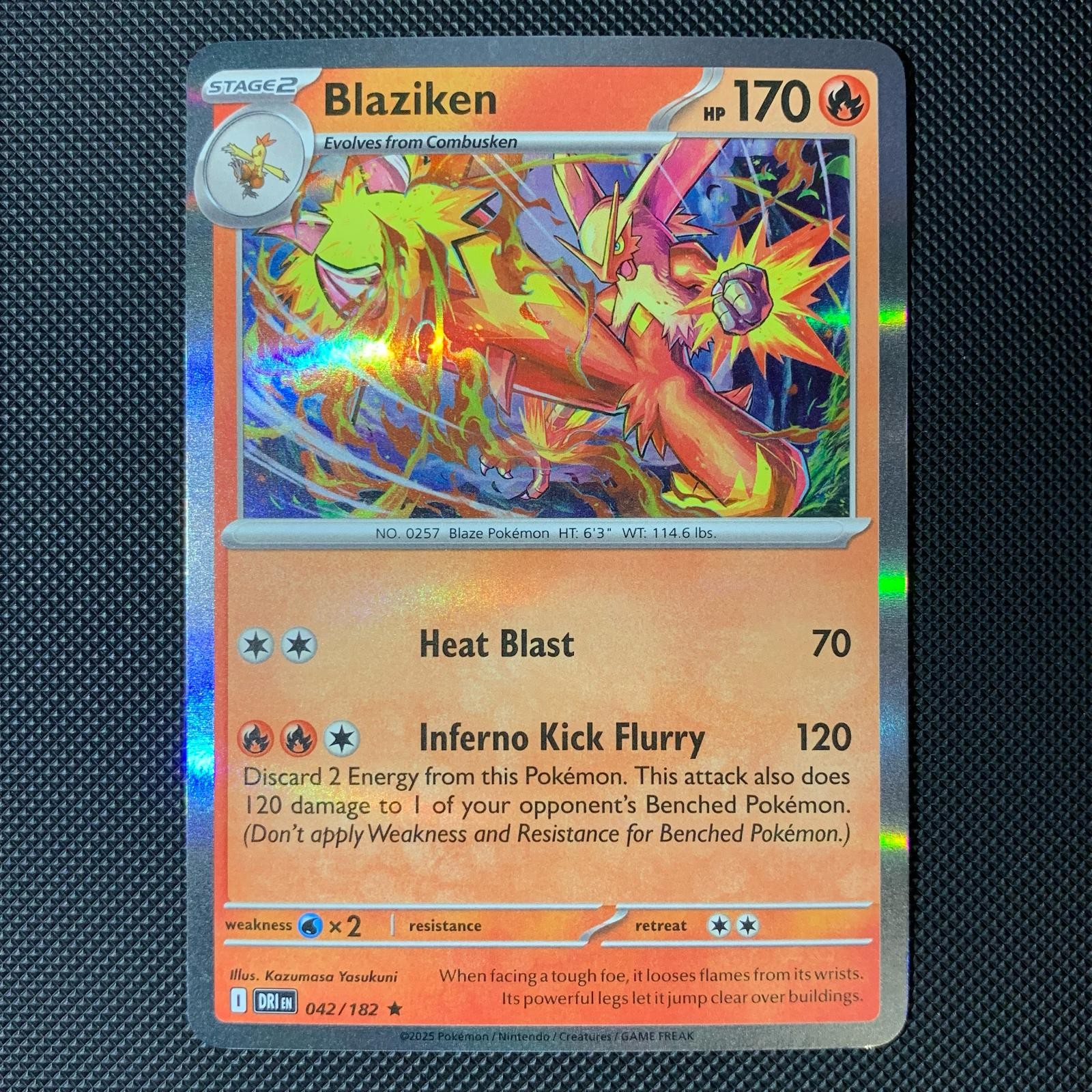 Blaziken 042/182 Rare Destined Rivals Pokemon Holo Near Mint