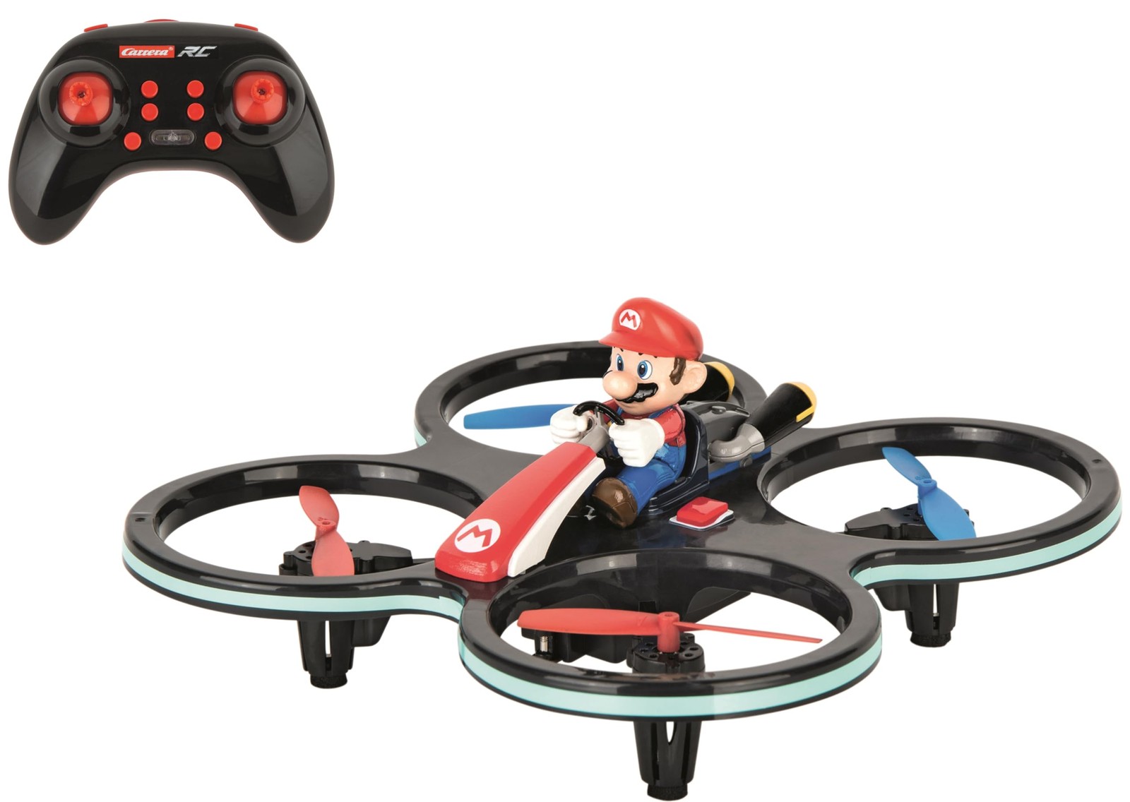 Carrera RC Mario Kart Mini Mario-Copter – 2.4GHz Rechargeable Remote Control Toy