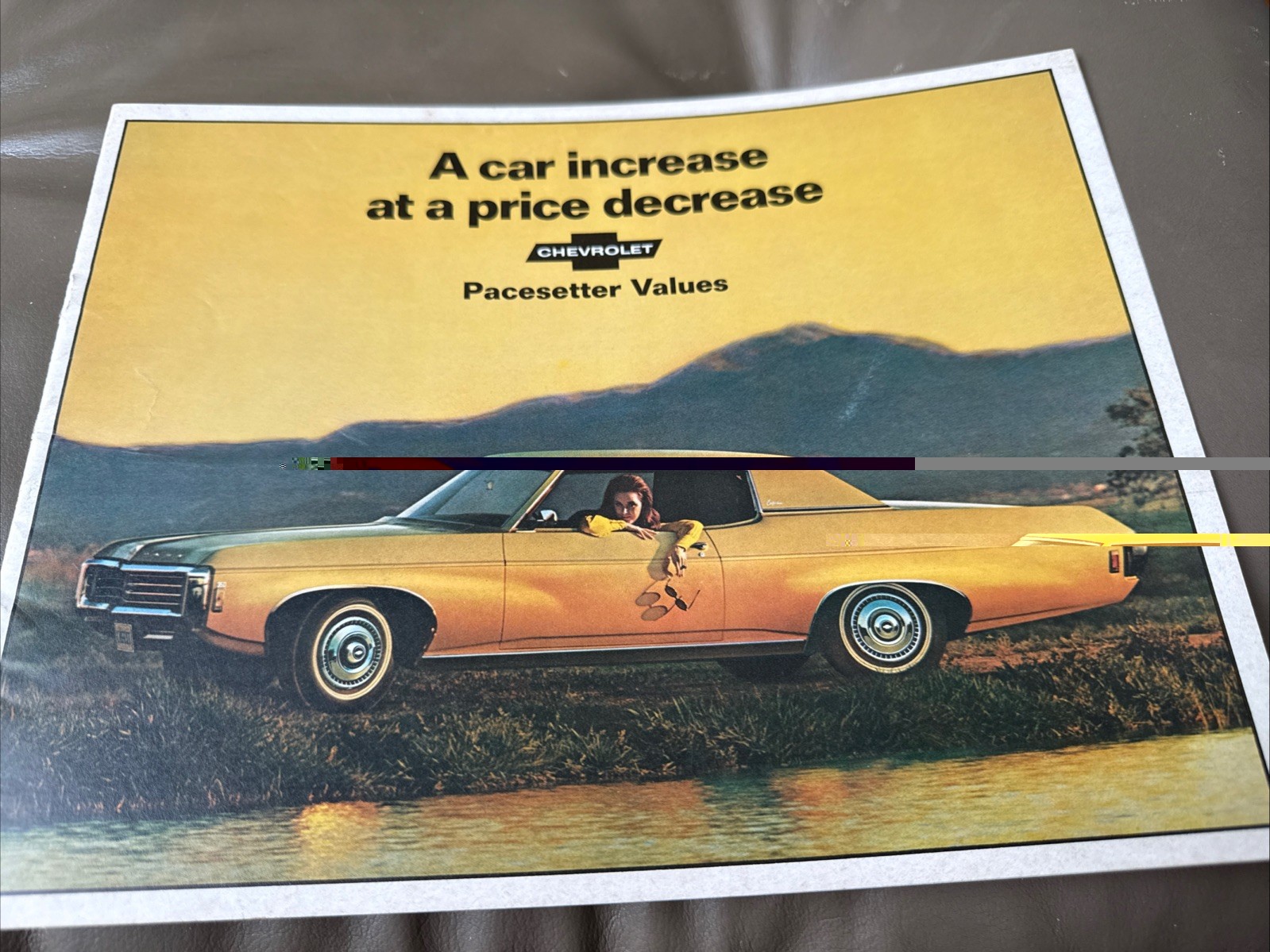 1969 Chevrolet Pacesetter Values Full Line Vehicle Brochure 