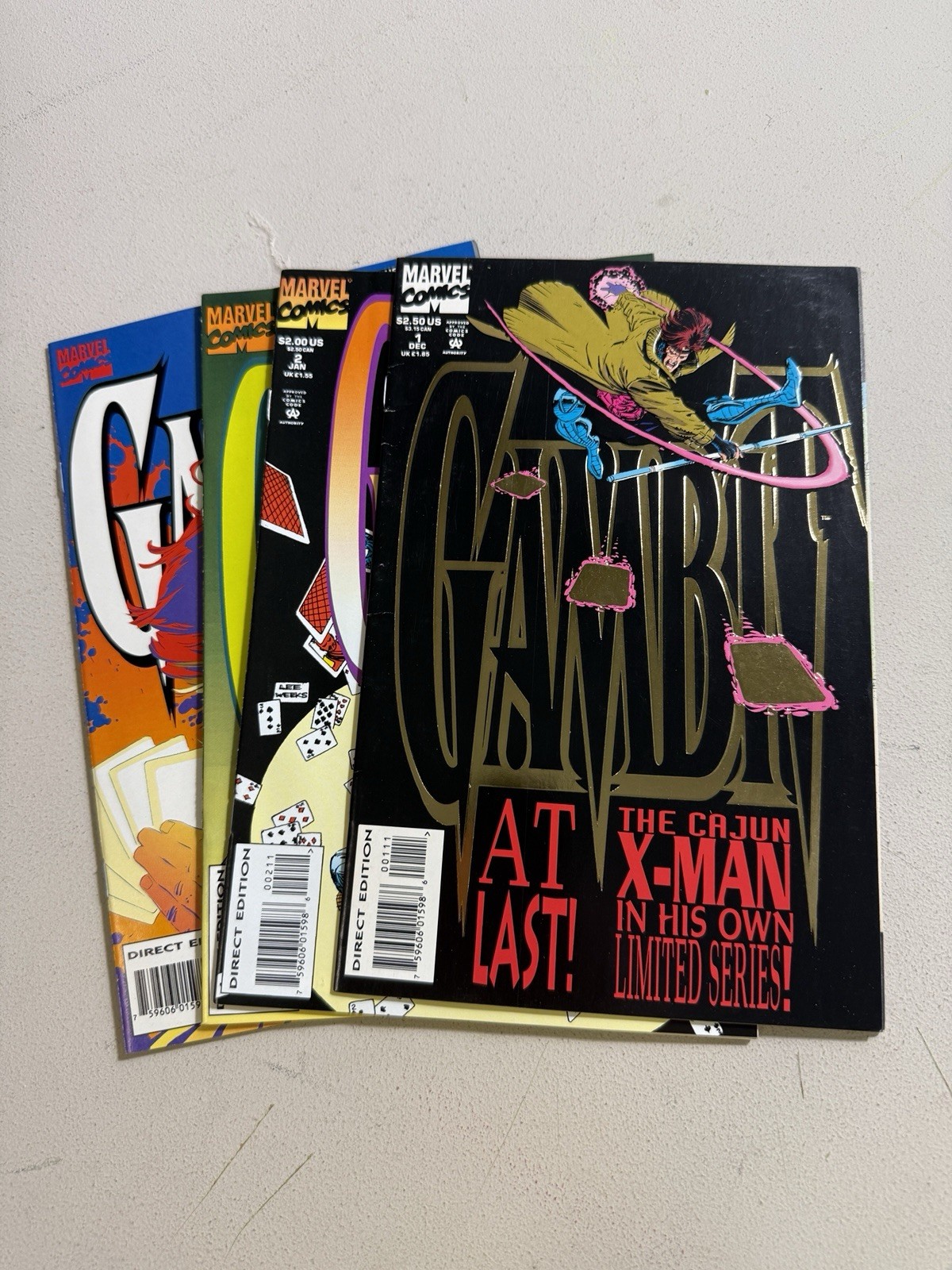 Gambit #1-4 Set (Marvel Comics, 1993) Complete Mini Series