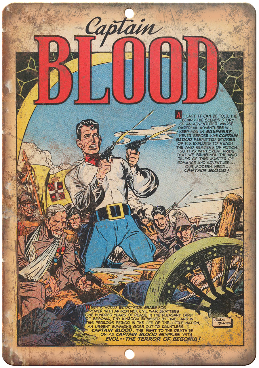 Captain Blood Vintage Comic Strip Art 12