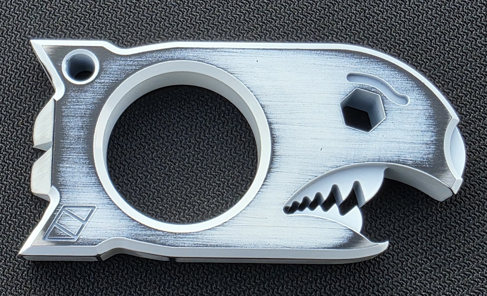 Notorious EDC Big Poppa 3/8 Thick Titanium Road Rash Salty Multi-Tool 🦈🔥