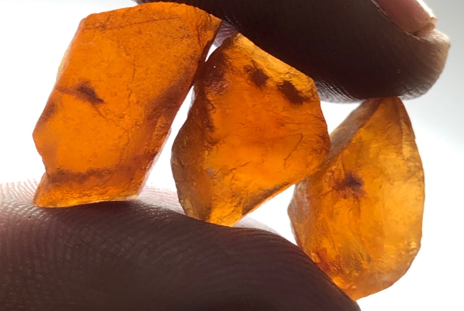 40CT Hessonite Garnet Clean Rough Lot Big size facet Grade Premium quality