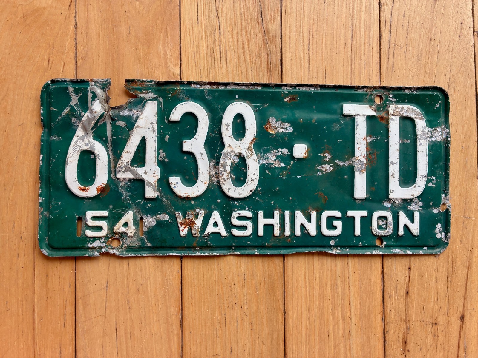 1954 Washington State License Plate