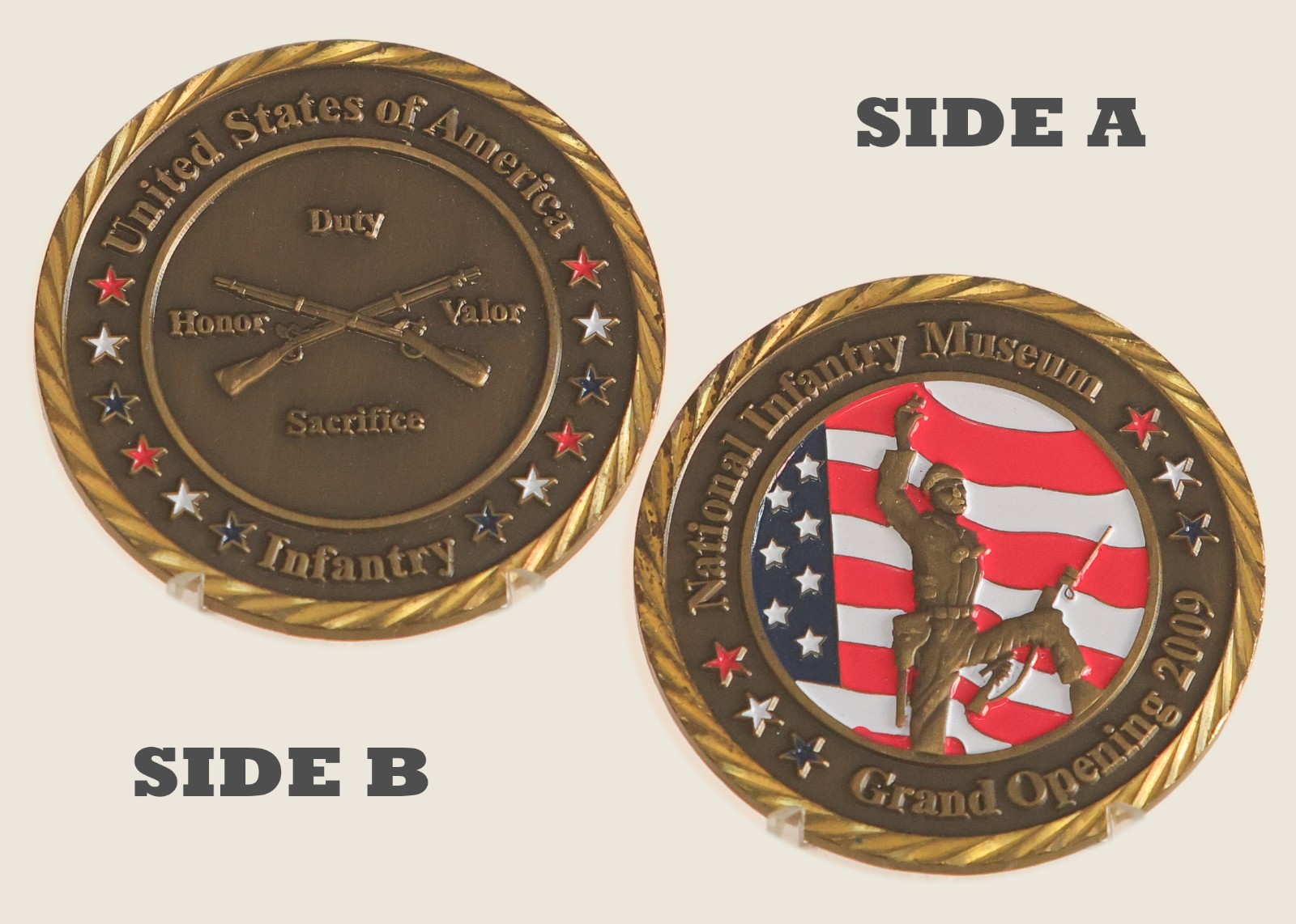 National Museum 2009 Grand Opening US Infantry Values Challenge Coin  1#13