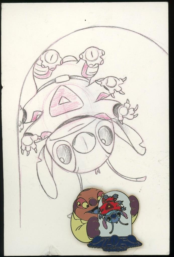 WDW Love is an Adventure 2017 Sketching Our Love Lilo and Stitch LE Disney Pin