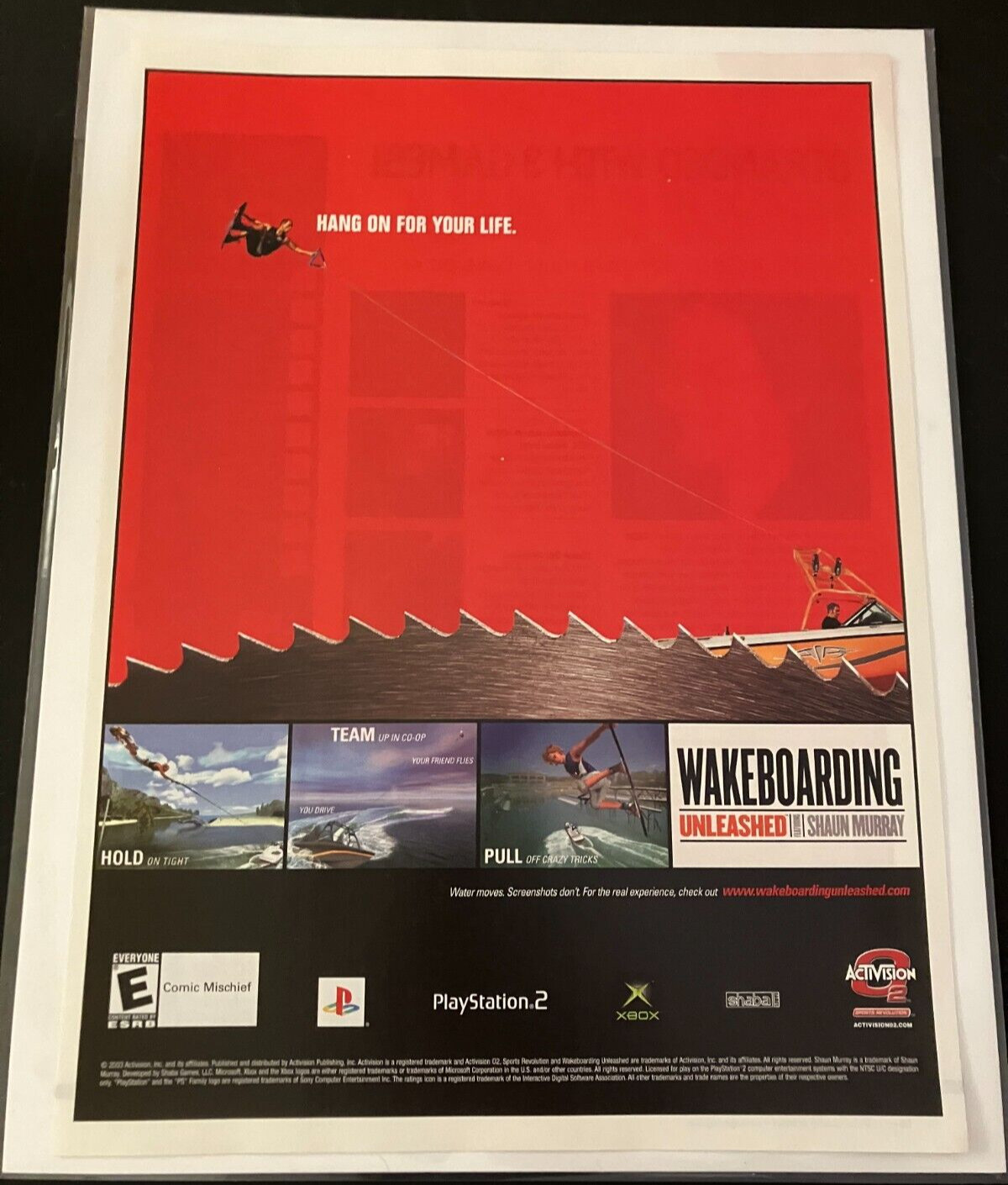Wakeboarding Unleashed Featuring Shaun Murray - Gaming Print Ad / Wall Art