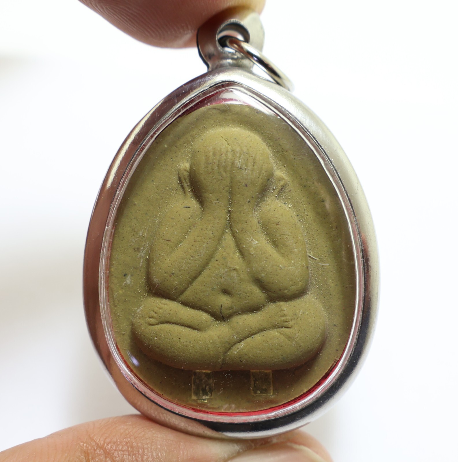 PHRA PIDTA JUMBO 2 LP TOH BLESS 1977 - 1980 PITTA BUDDHA YANT LUCKY RICH PENDANT