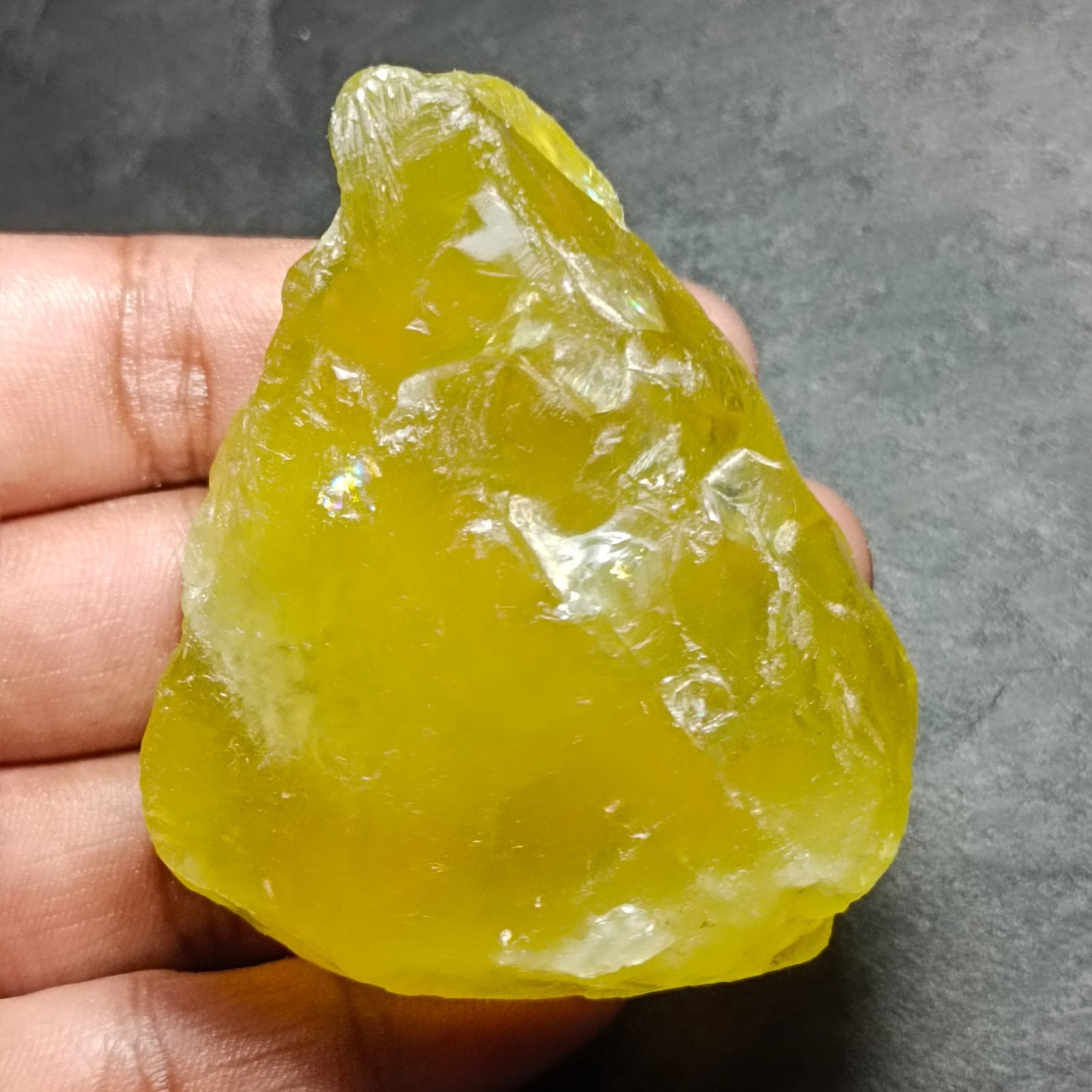 Natural Rough Lemon Quartz Crystal Yellow Translucent Gemstone Mineral 673 Ct