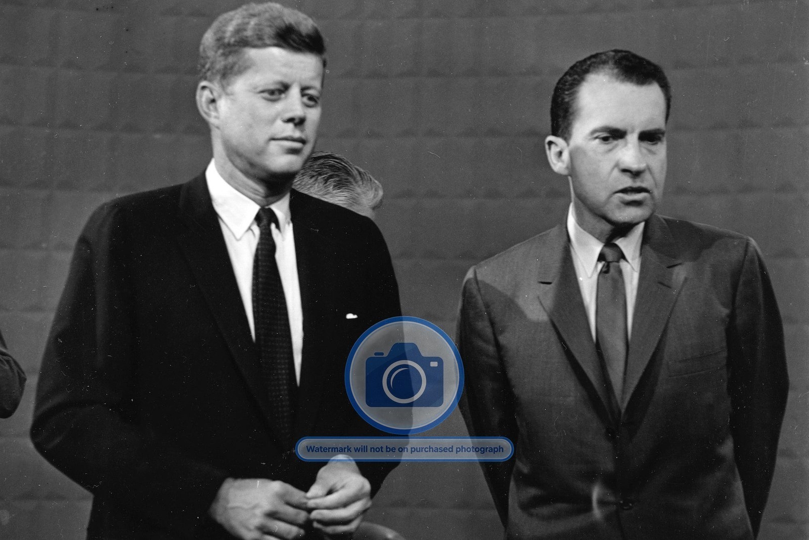 JOHN F. KENNEDY & RICHARD NIXON DEBATE CHICAGO 1960 4X6 PHOTO