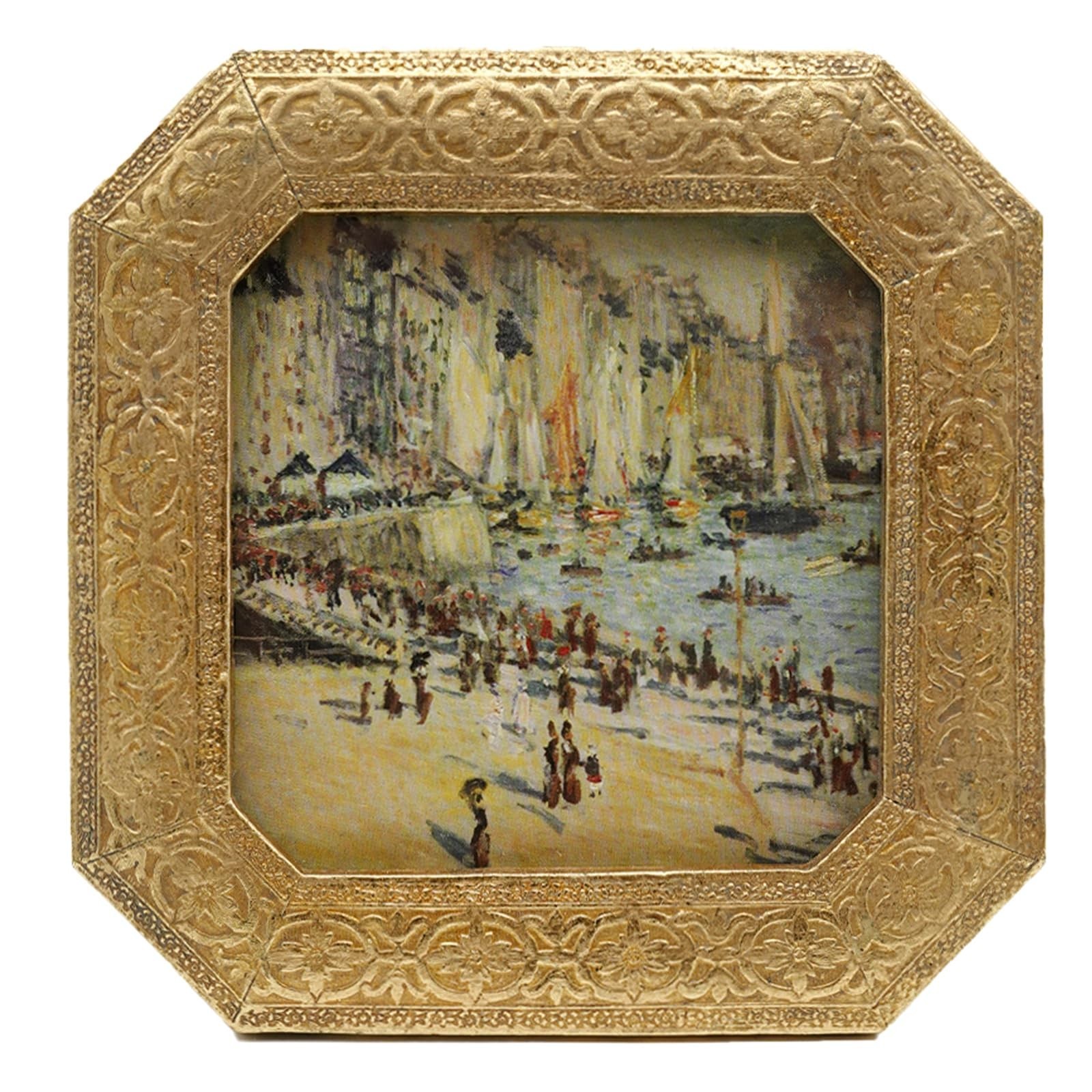 4x4 Vintage Picture Frame - Small Gold Antique Frame 4x4, Mini Square Ornate ...