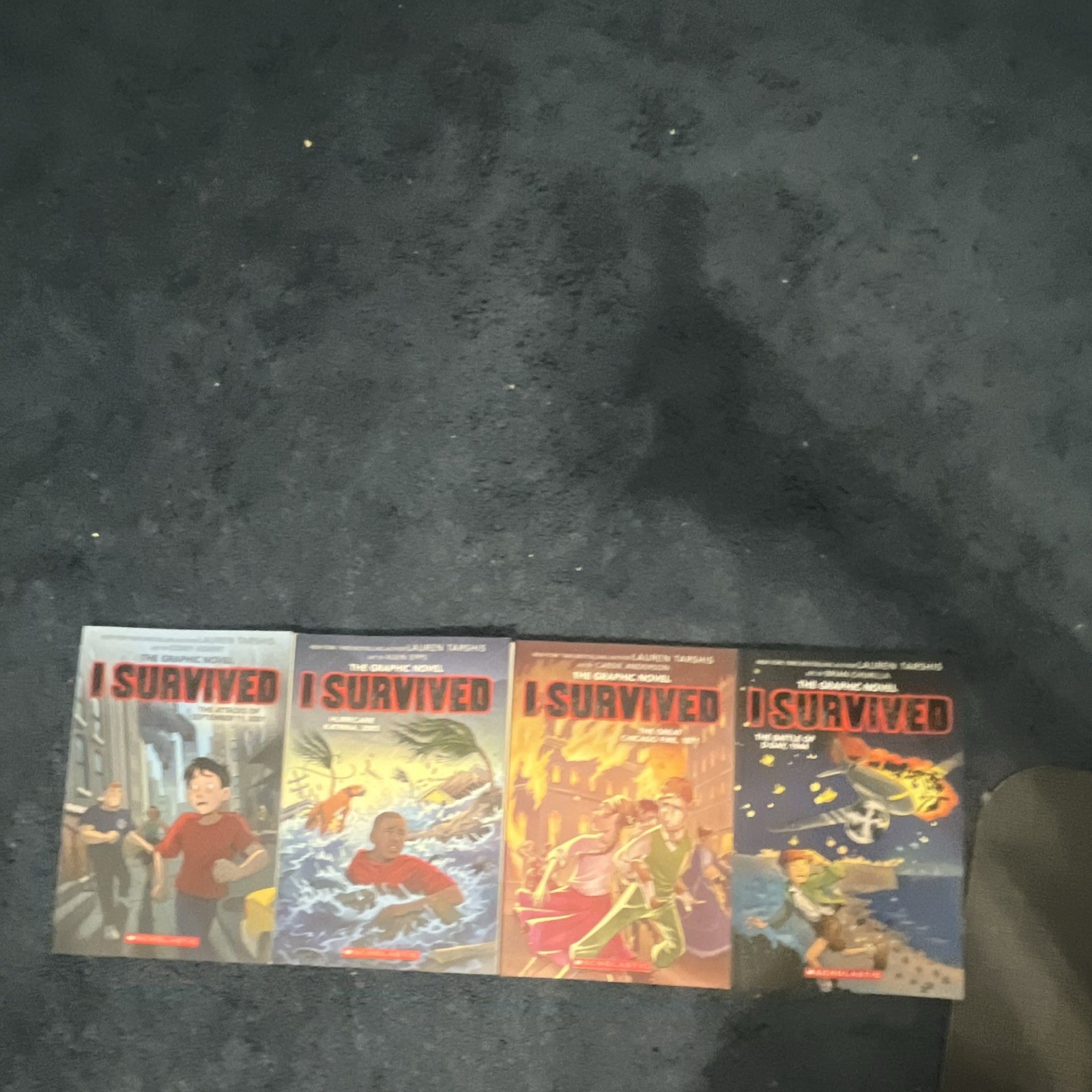 Scholastic I Survived Graphic Novels Lot of 4 TPB by Lauren Tarshis Color