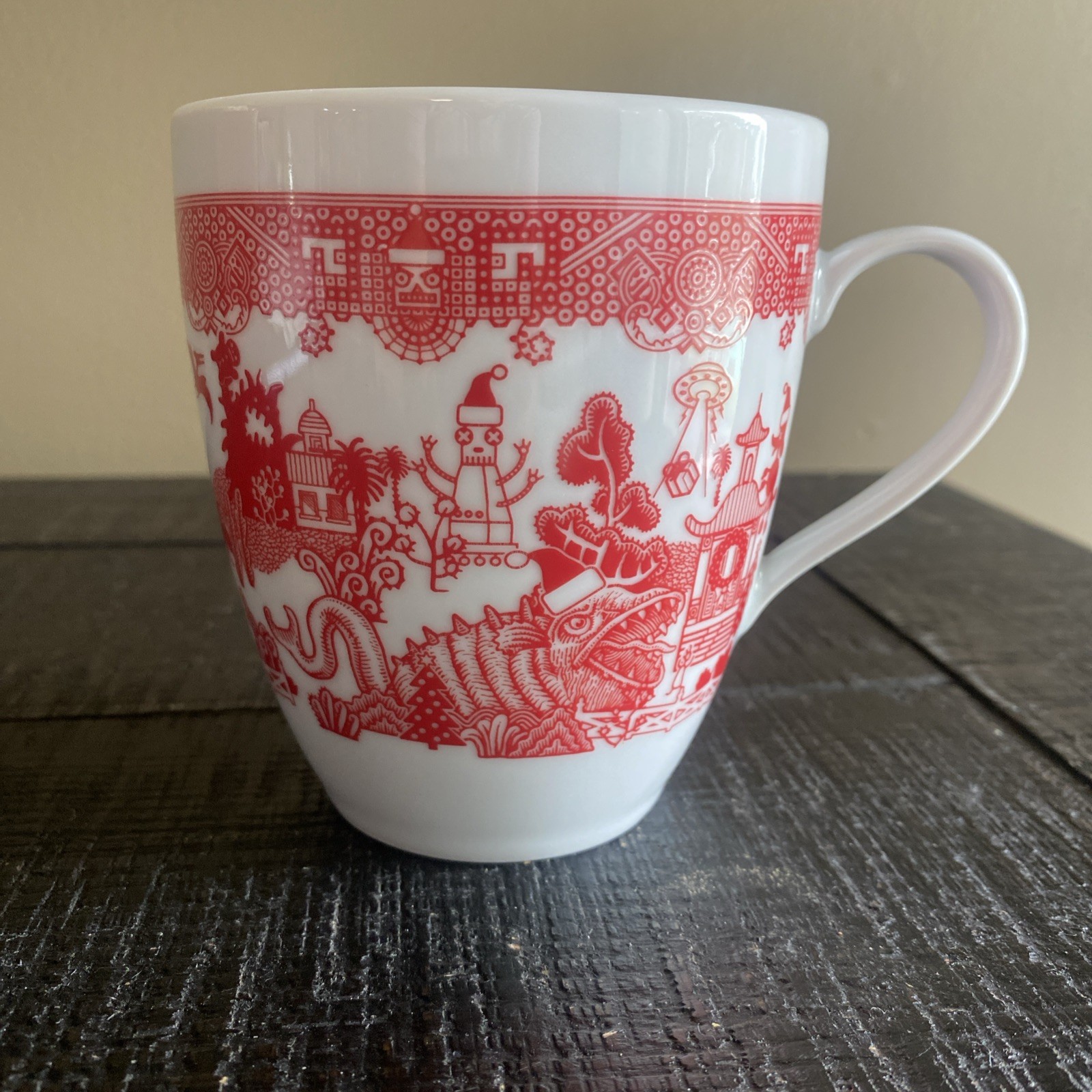 Big Red Calamityware Things Could Be Worse Christmas Coffee Mug Don Moyer