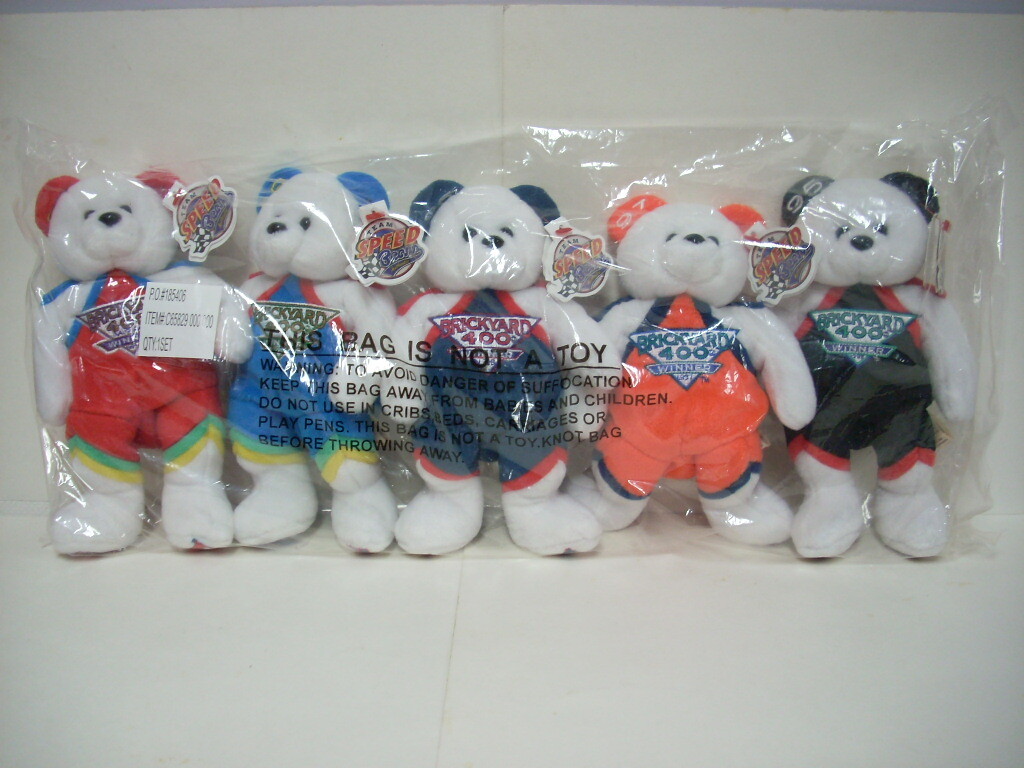 NASCAR 1999 Team Speed Bears Brickyard 400 Brand New Never Opened Or Displayed