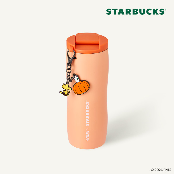 Starbucks Korea Official MD SS Pumpkin Peanuts Flow Line Tumbler 473 ml