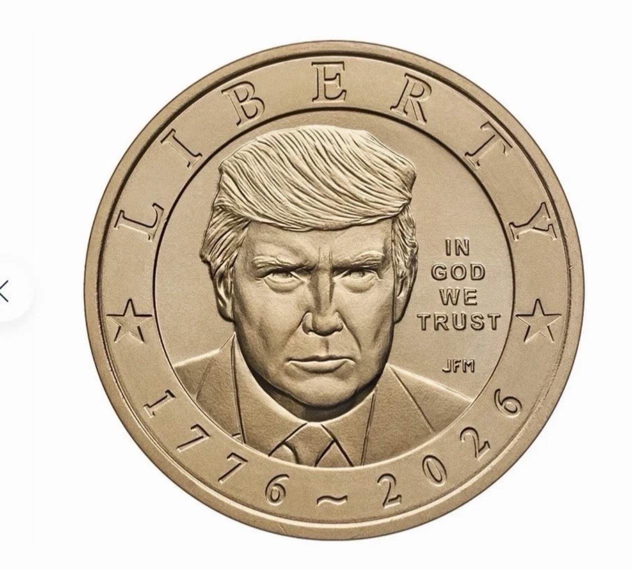 2026 P President Trump Semiquincentennial $1 Coin from US MINT bag