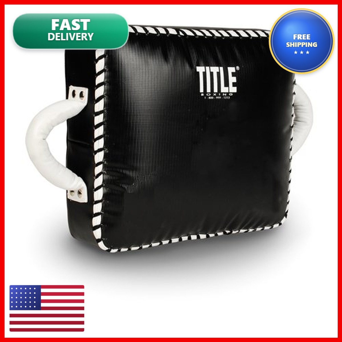 Title Square Punch & Kick Shield - Punch Shield, Boxing Coaching Tool, Muay