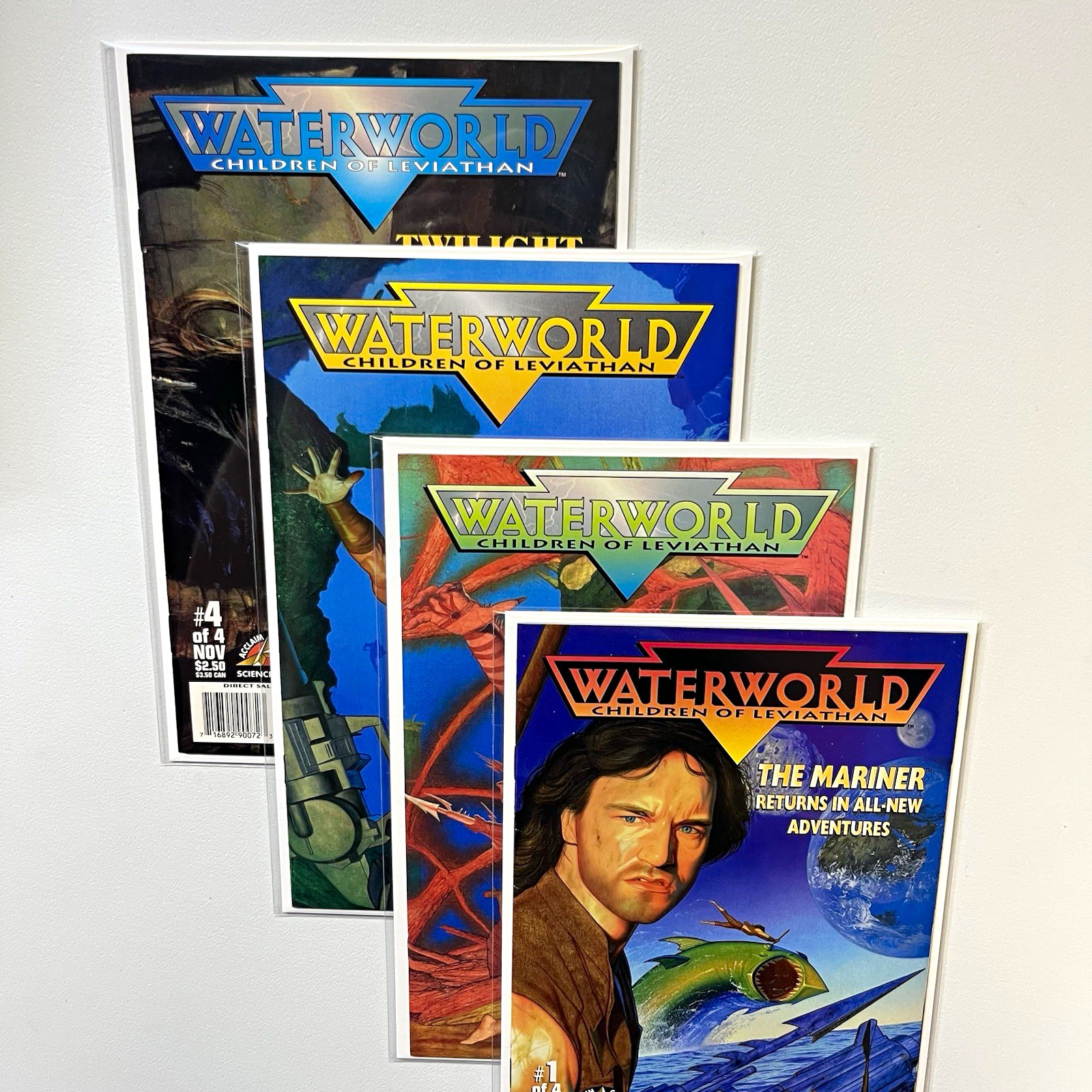 Waterworld Children of Leviathan #1-4 Complete Set - Acclaim Comics 1997