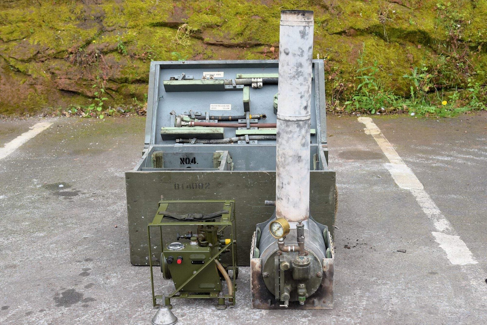 Rare Stuart / ALCO Portable Live Steam Generating Set - Ex-Military, Sirius
