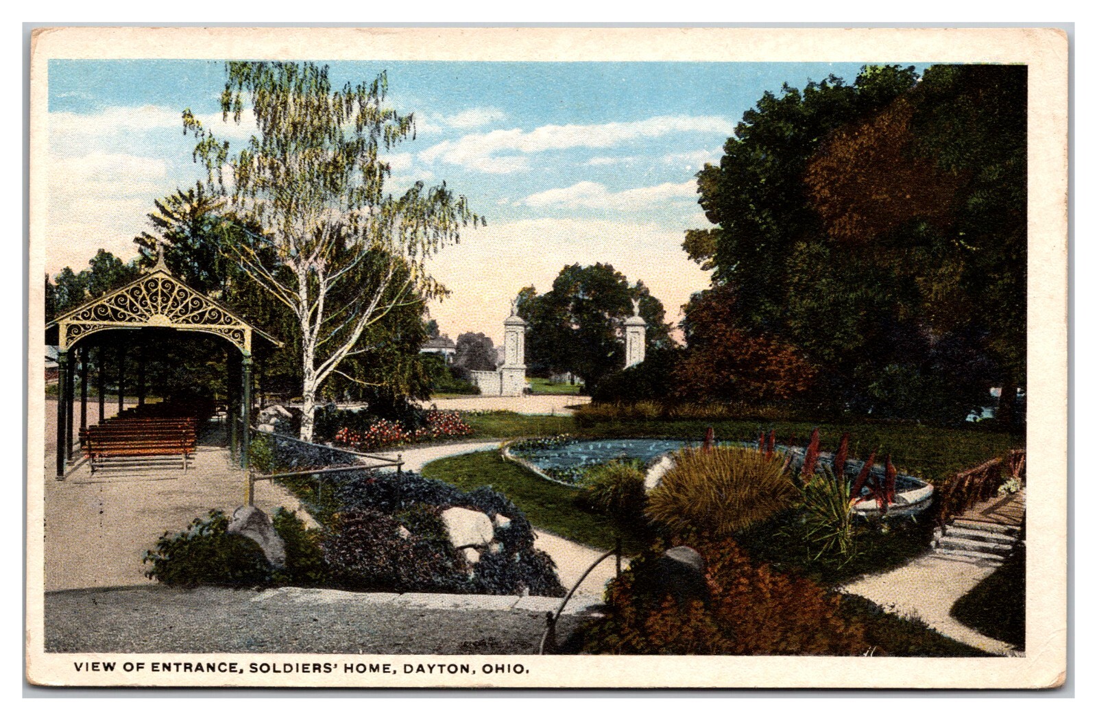 View Of The Entrance To The Solider\'s Home Dayton Ohio Gate