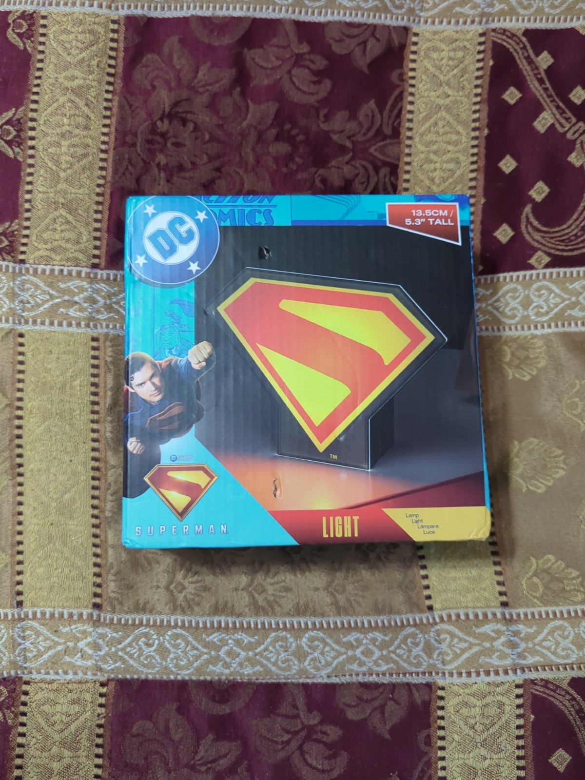 Superman Symbol Box Light  PALADONE PRODUCTS, BRAND NEW IN BOX