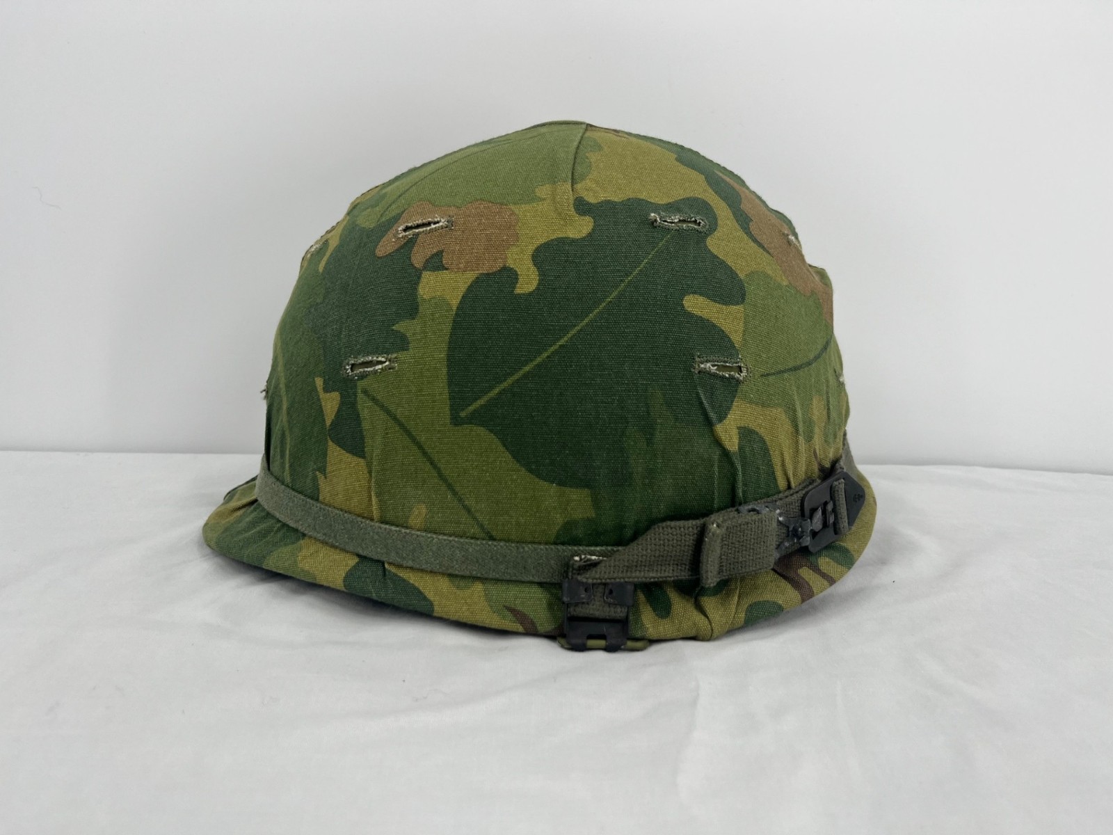 Vietnam War M-1 Helmet #2: Refurbished w/ Original Parts and Reproduction Cover