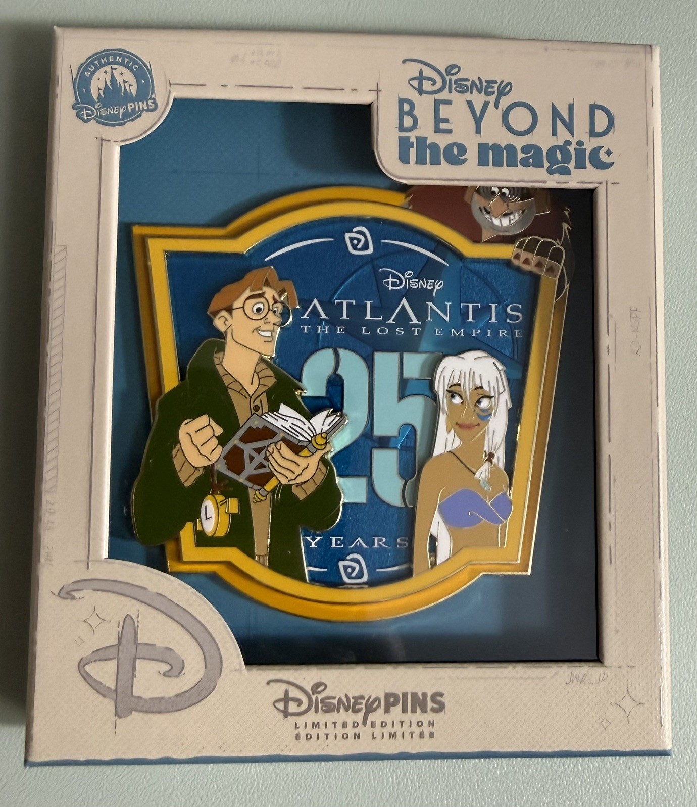 Atlantis 25th Anniversary LE 800 Jumbo Pin, Disney Beyond the Magic, D23 Expo