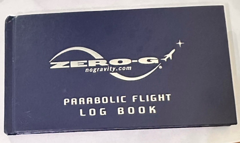 ZERO-G G-Force One Parabolic Flight Log Book Boeing 727 Space Tourism Unused