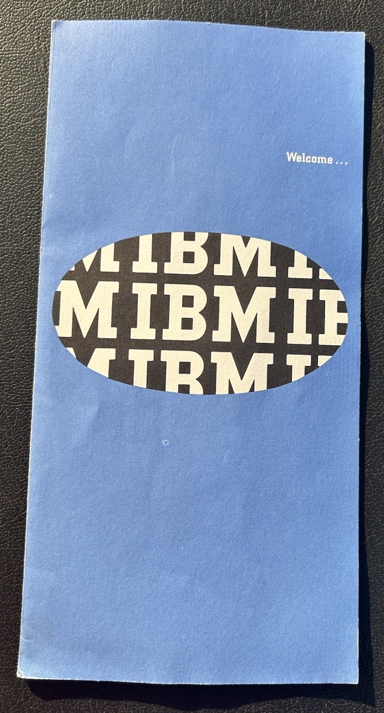 1964-1965 Vintage IBM Introduction Of The Computer / Pavilion Map Worlds Fair