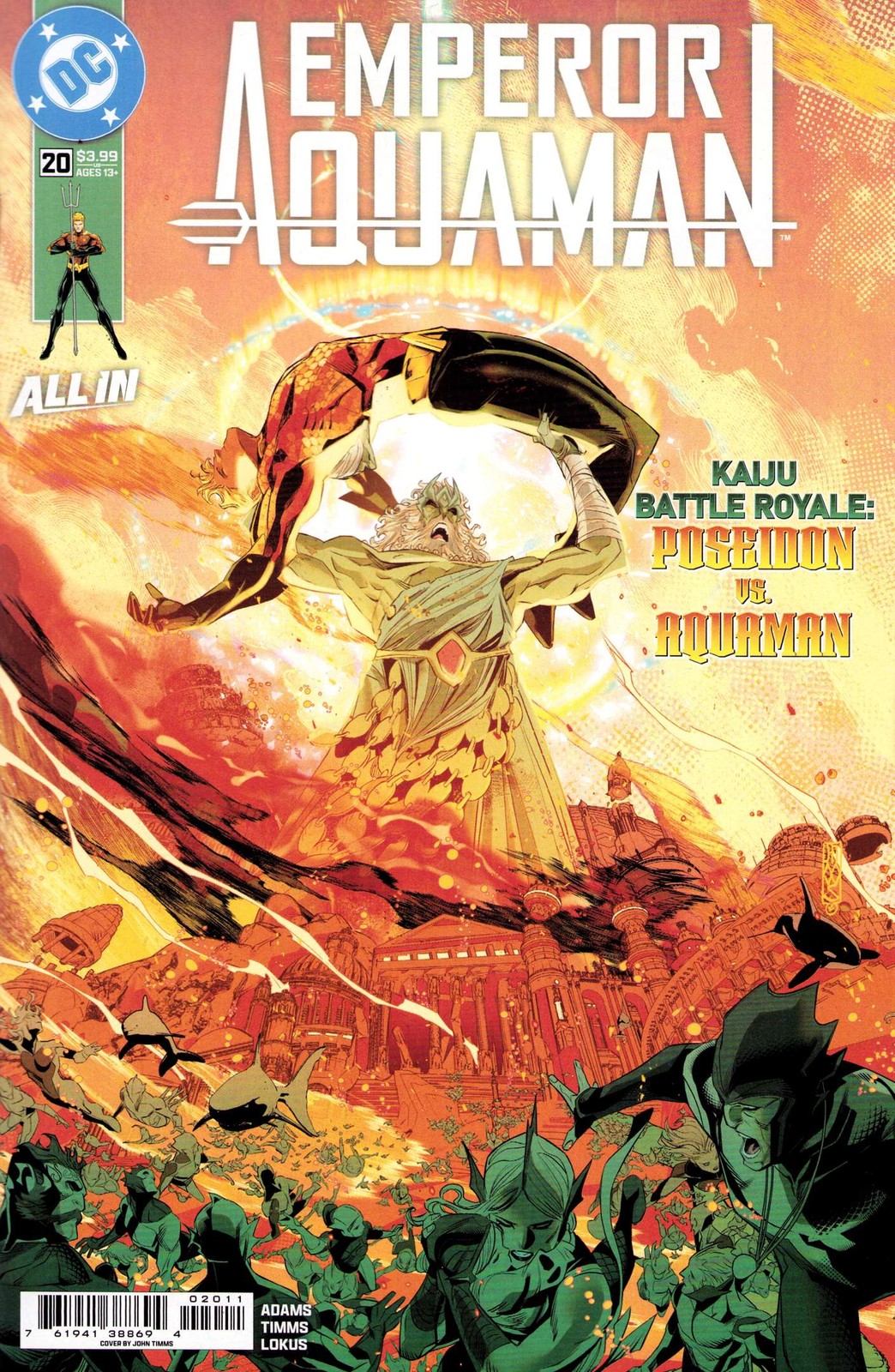Emperor Aquaman #20A VF/NM; DC | All In Poseidon - w/Bag+Board