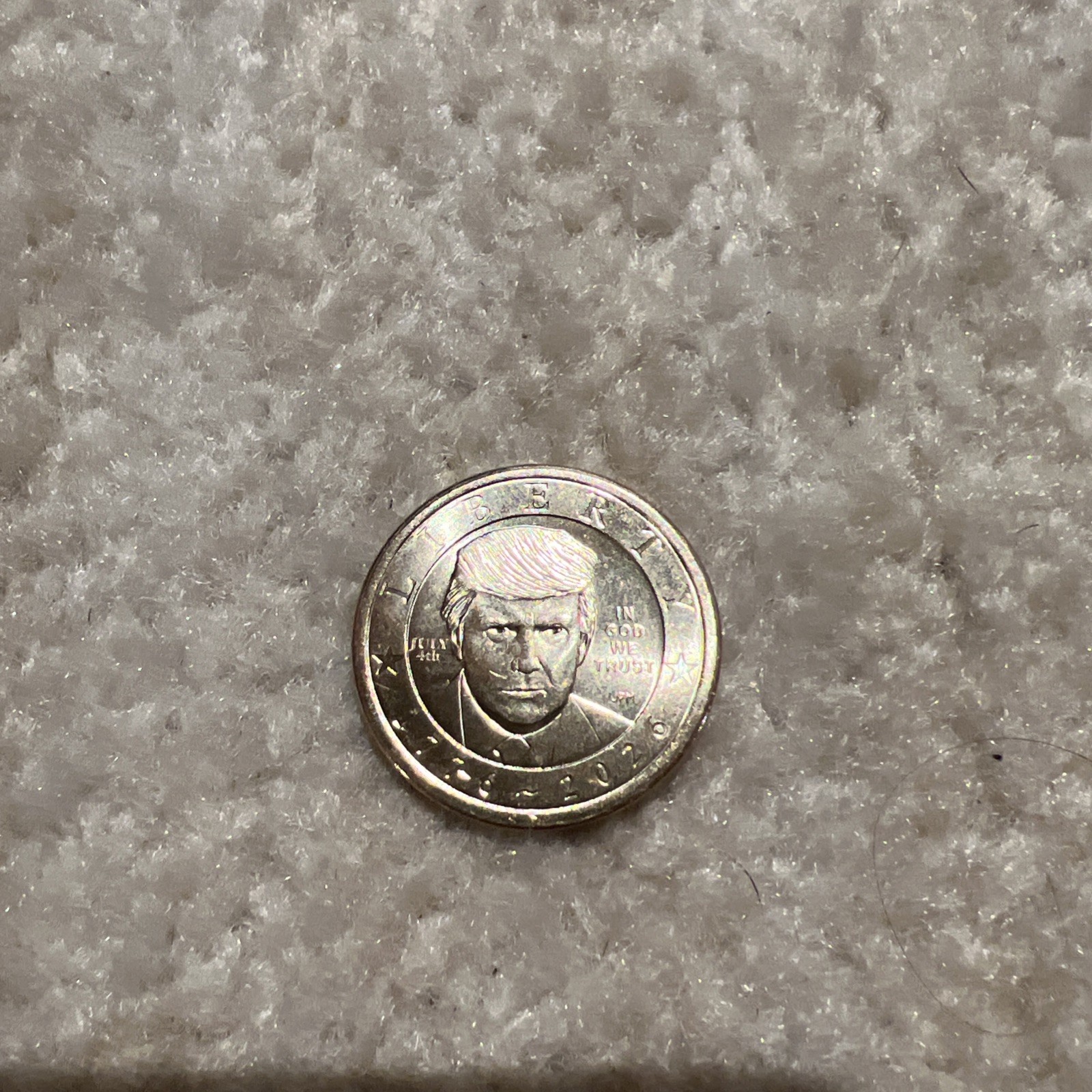 2026 Donald Trump $1 July 4th Privy Mark 250th Anniversary Coin In Hand