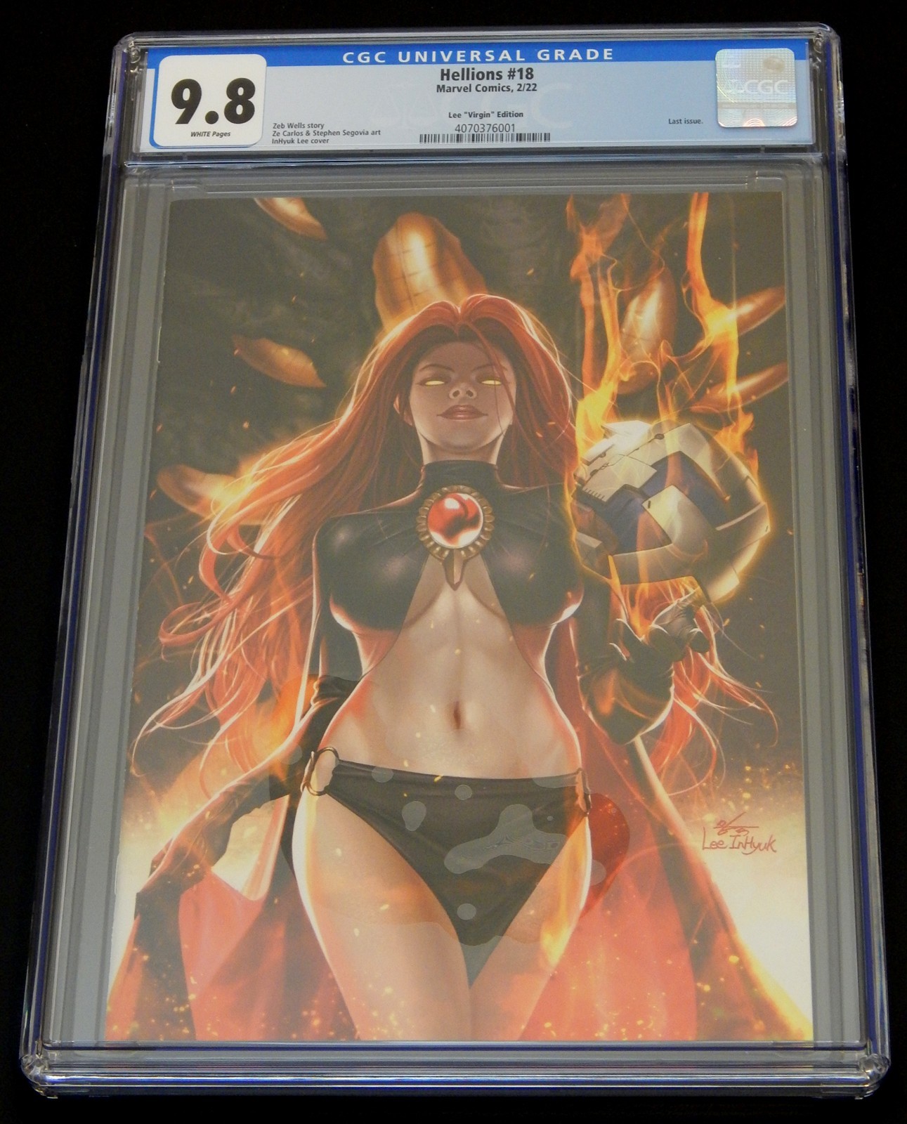 Hellions #18 CGC 9.8 Lee Virgin Variant 1:500 Goblin Queen Madelyne Pryor WhtPgs